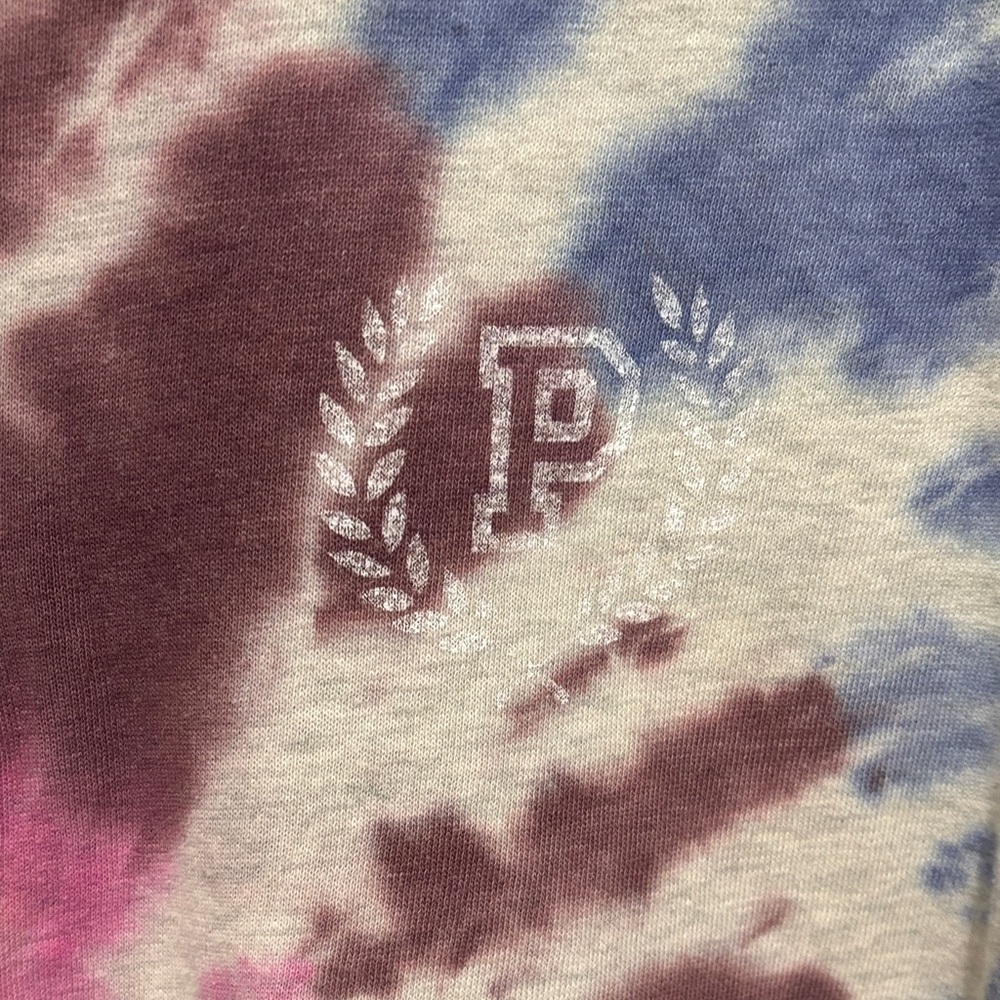 PINK Victoria's Secret Tie-Dye Oversized Varsity Pullover Size XS - Picture 4 of 7